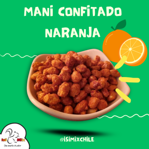 Maní Confitado Sabor Naranja 1 Kilo