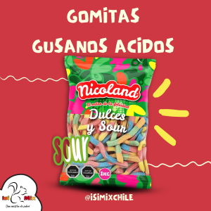 Gomitas Gusanos Acidos 1 Kilo