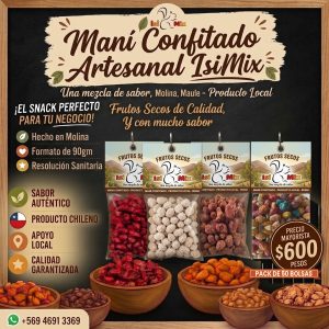 Maní Confitado Artesanal 90 g · Pack Mayorista 50 bolsa